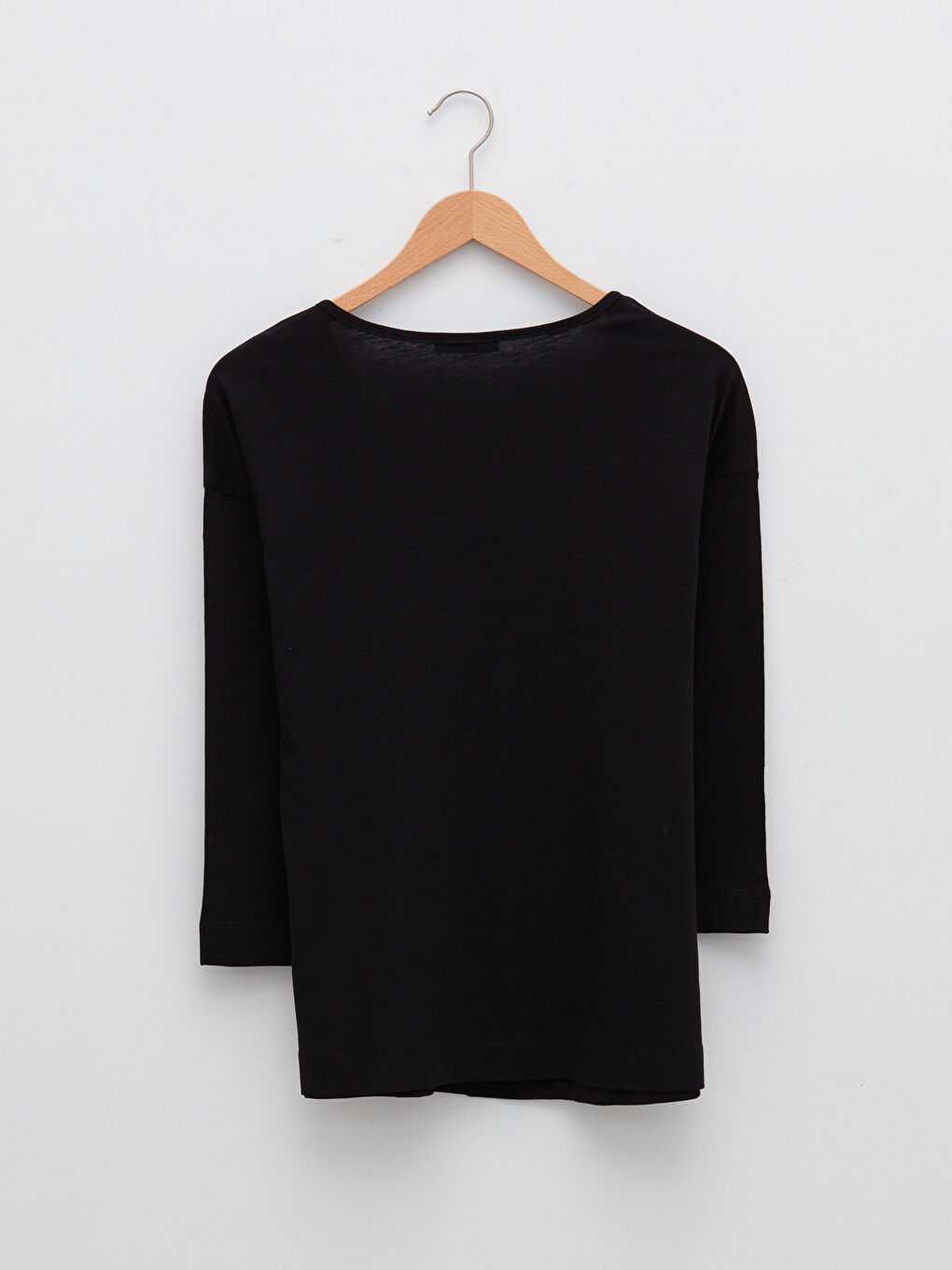 Women's Notch Neck Plain Blouse-6