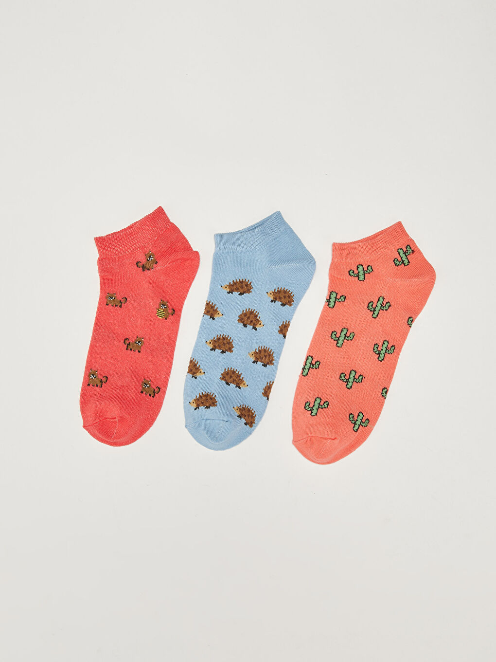 Patterned Booties Socks 3-Pack-1