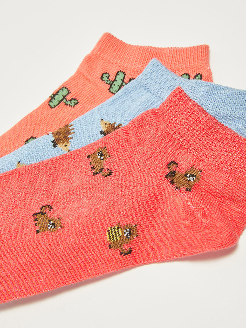 Patterned Booties Socks 3-Pack-2