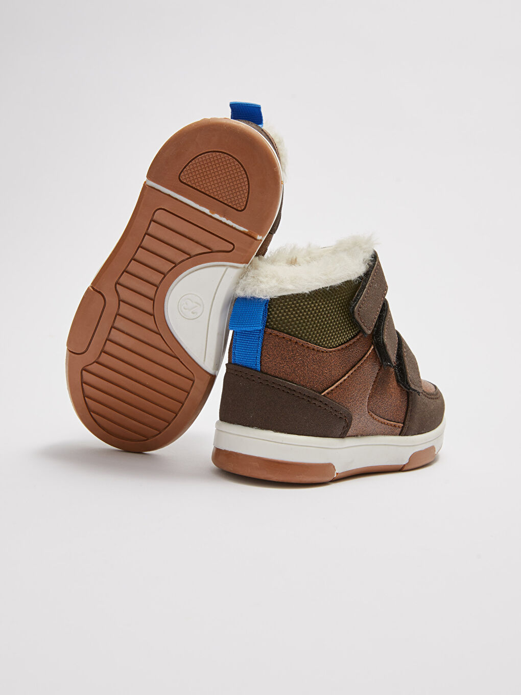 Kahverengi Cırt Cırtlı Kürk Astarlı Erkek Bebek Bot-3