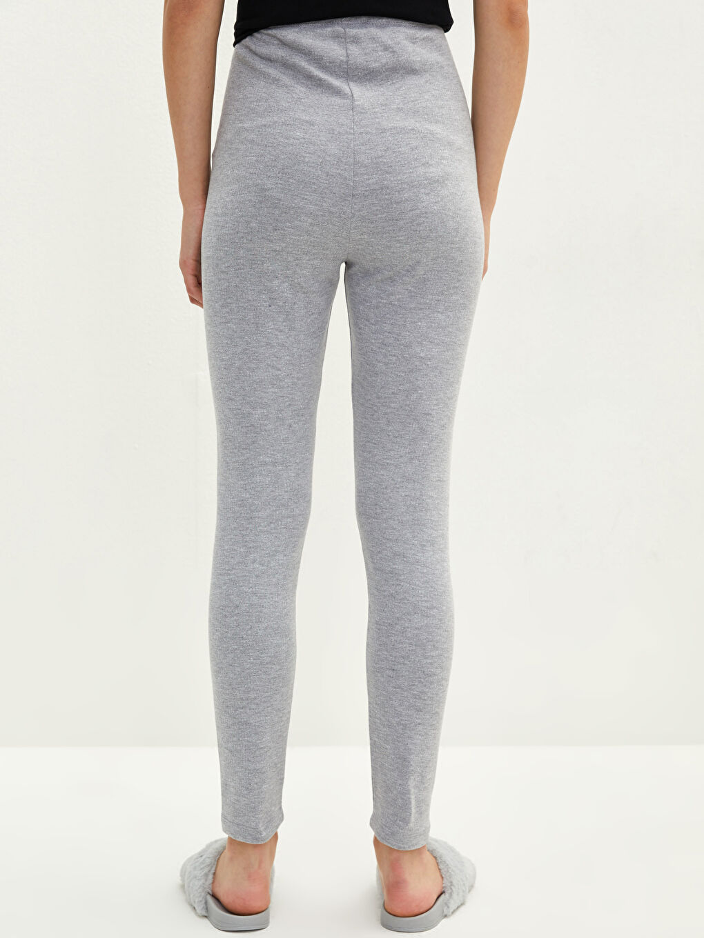 LCW DREAM Damen Leggings mit Elastischem Bund und Schlichtem Basisschicht-Design -W1HF89Z8-L8N