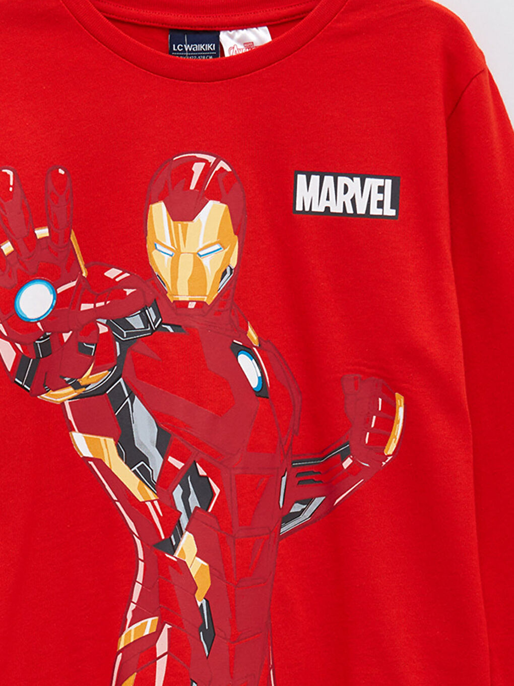 LCW Kids Crew Neck Avengers Printed Long Sleeve Boy T-shirt -W1HF96Z4-HBH