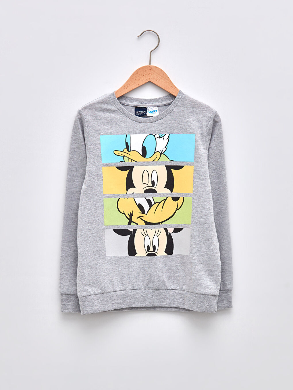 LCW Kids Rundhalsausschnitt Disney Bedrucktes Langarm Jungen Sweatshirt -W1HG00Z4-LAL
