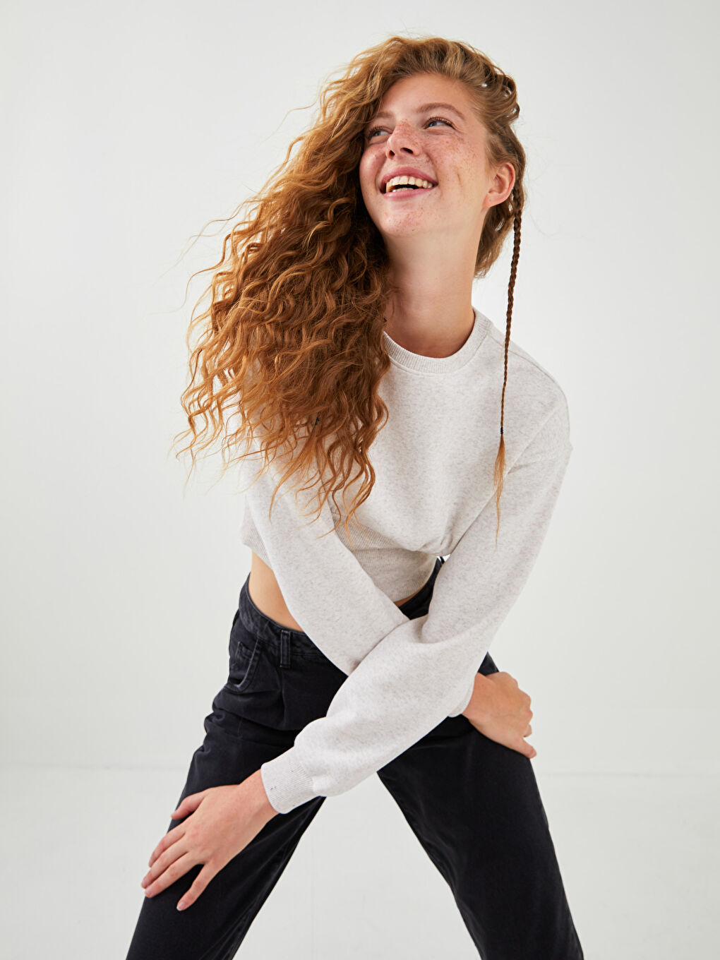 Žena BEŽ Majica s kapuljačom/Dukserica-1