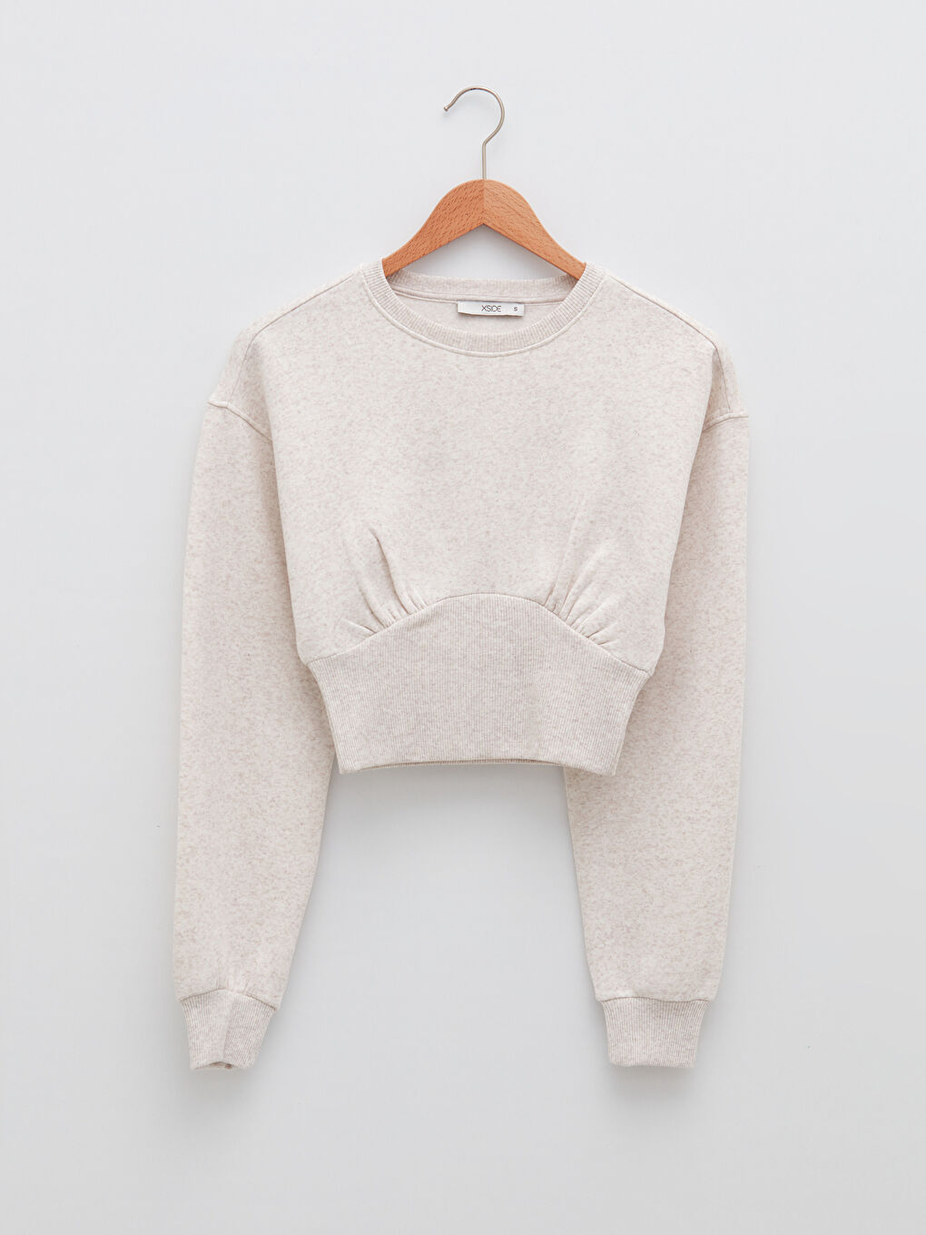 Žena BEŽ Majica s kapuljačom/Dukserica-5