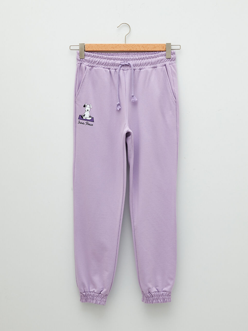 LCW Vision Elastic Waist Printed Women's Thick Tracksuit Bottoms -W1HG49Z8-FMN
