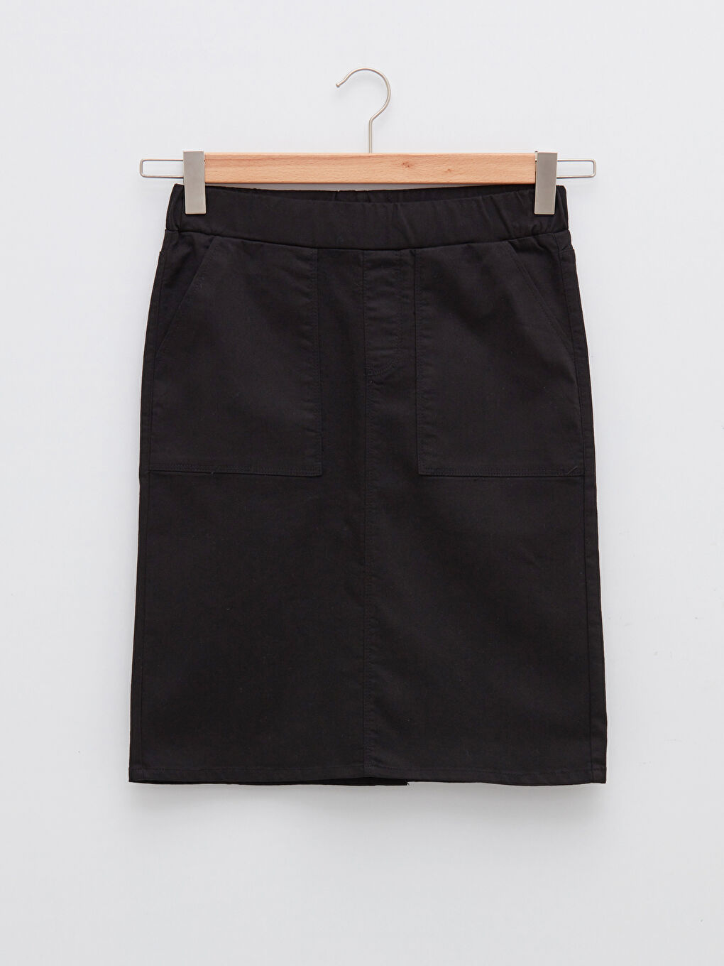 LCW Grace Elastic Waist Regular Pocket Detailed Women's Skirt -W1HG54Z8-CVL