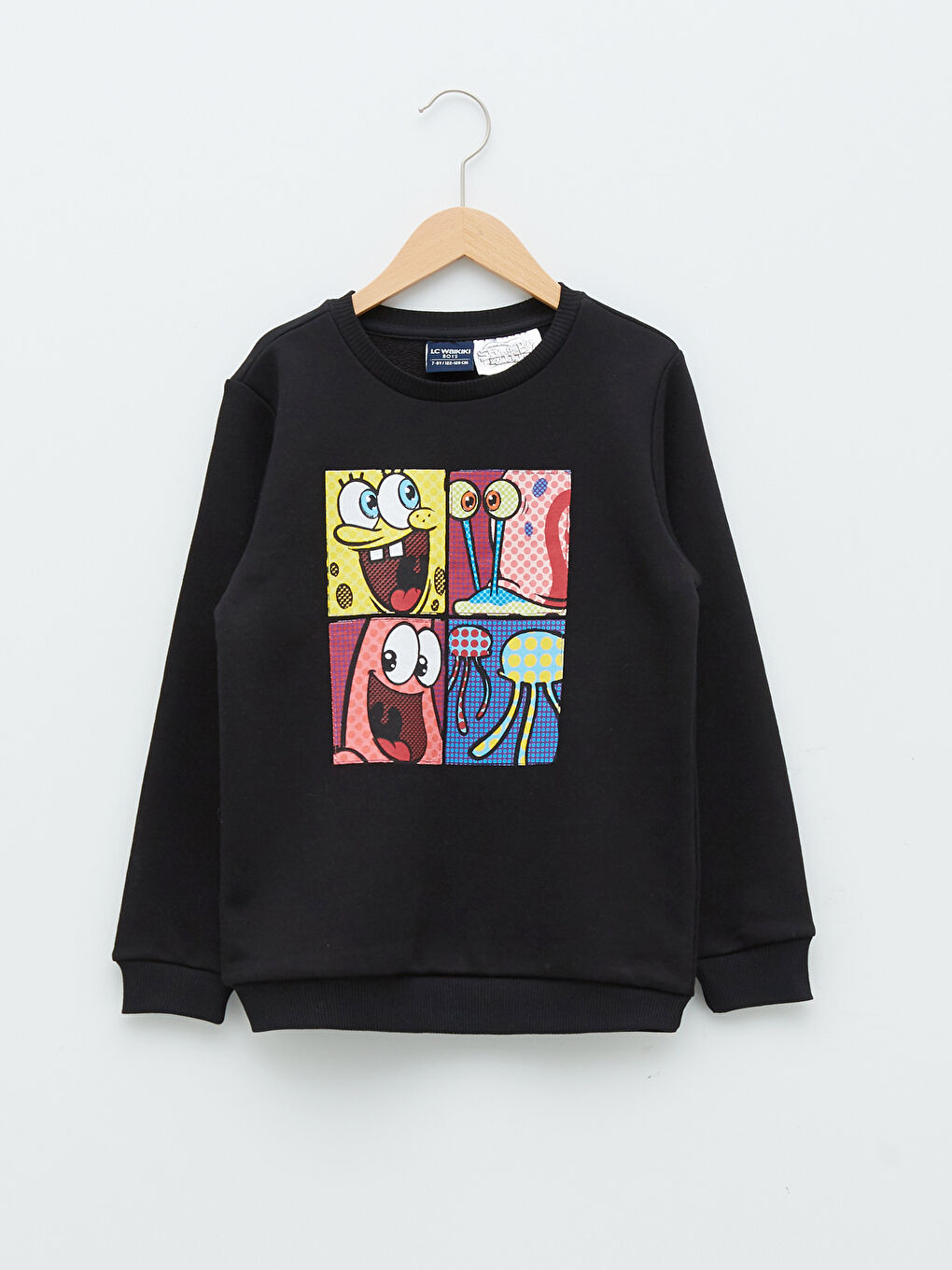 XSIDE Crew Neck SpongeBob Printed Long Sleeve Boys Sweatshirt Father and Son Combination -W1HG89Z4-CVL