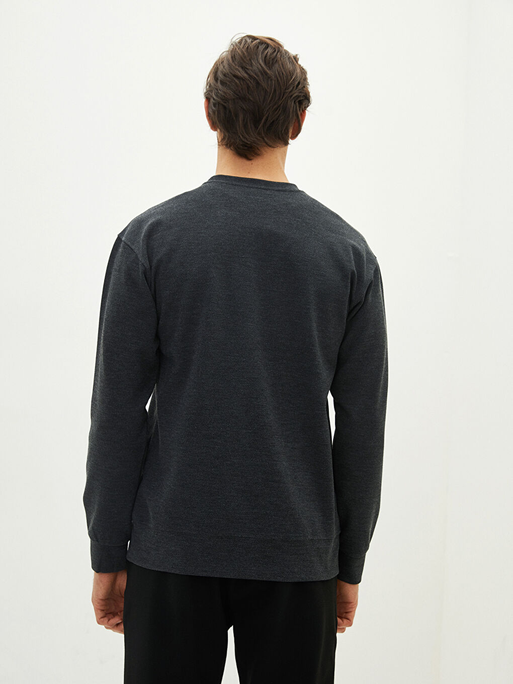 Мужская толстовка с круглым вырезом и длинными рукавами-9