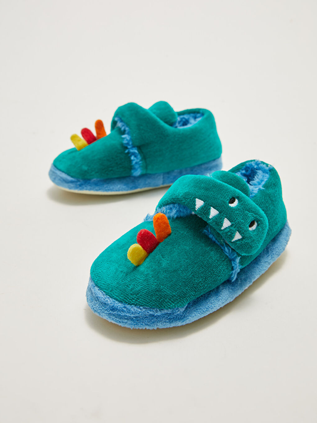 3D Appliqué Velcro Closure Baby Boy House Shoes-2