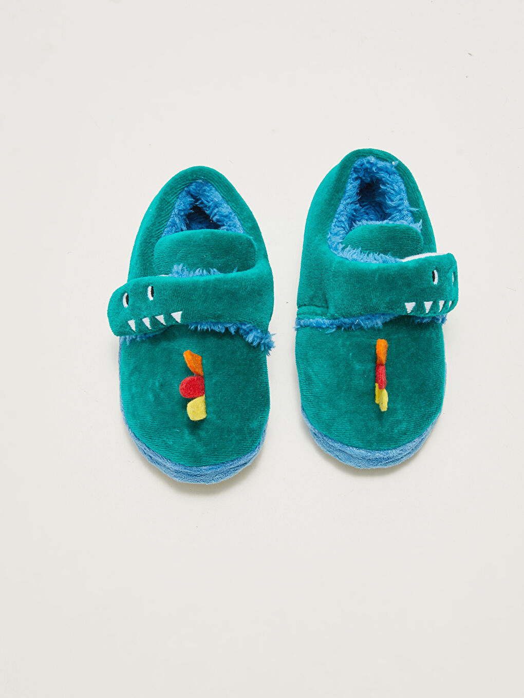 3D Appliqué Velcro Closure Baby Boy House Shoes-4