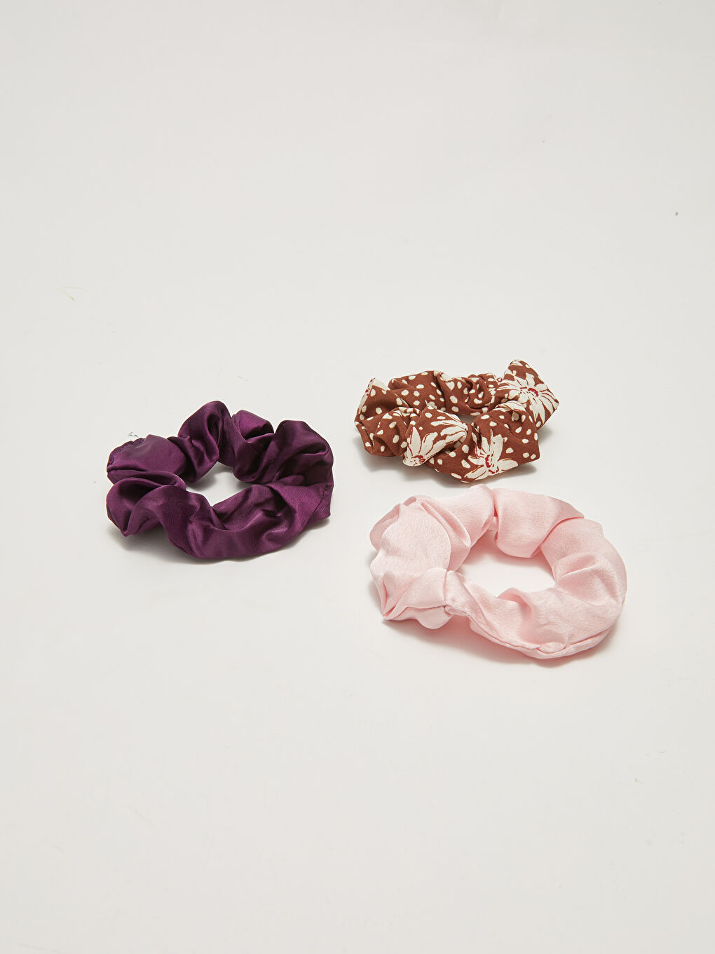 Karışık Lastikli Kadın Saç Tokası 3'lü-3