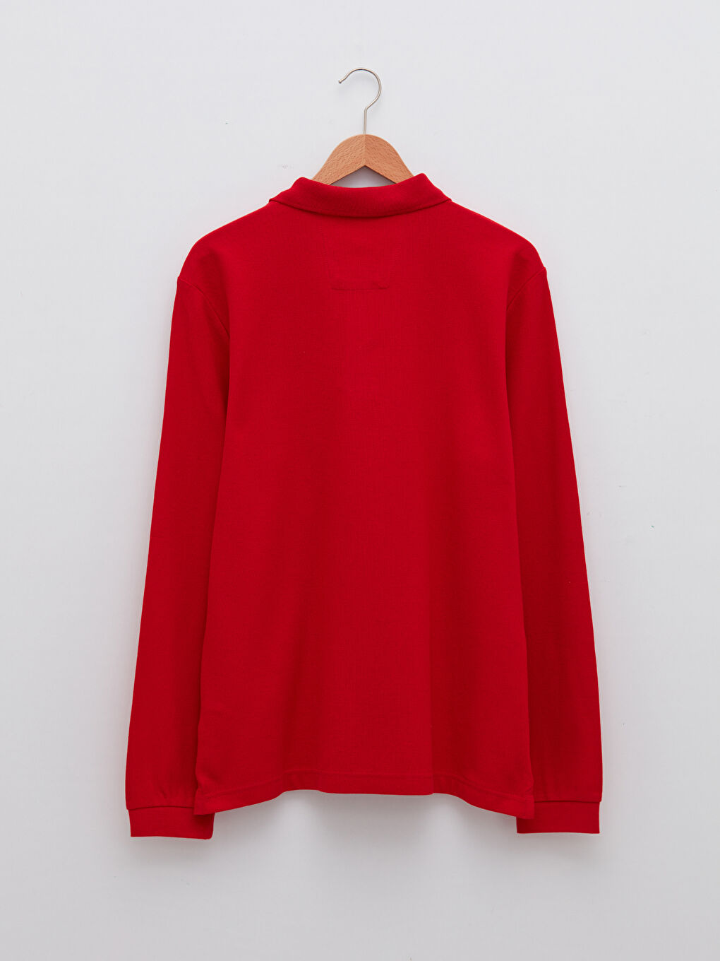 Polo Neck Long Sleeve Men's T-Shirt-5