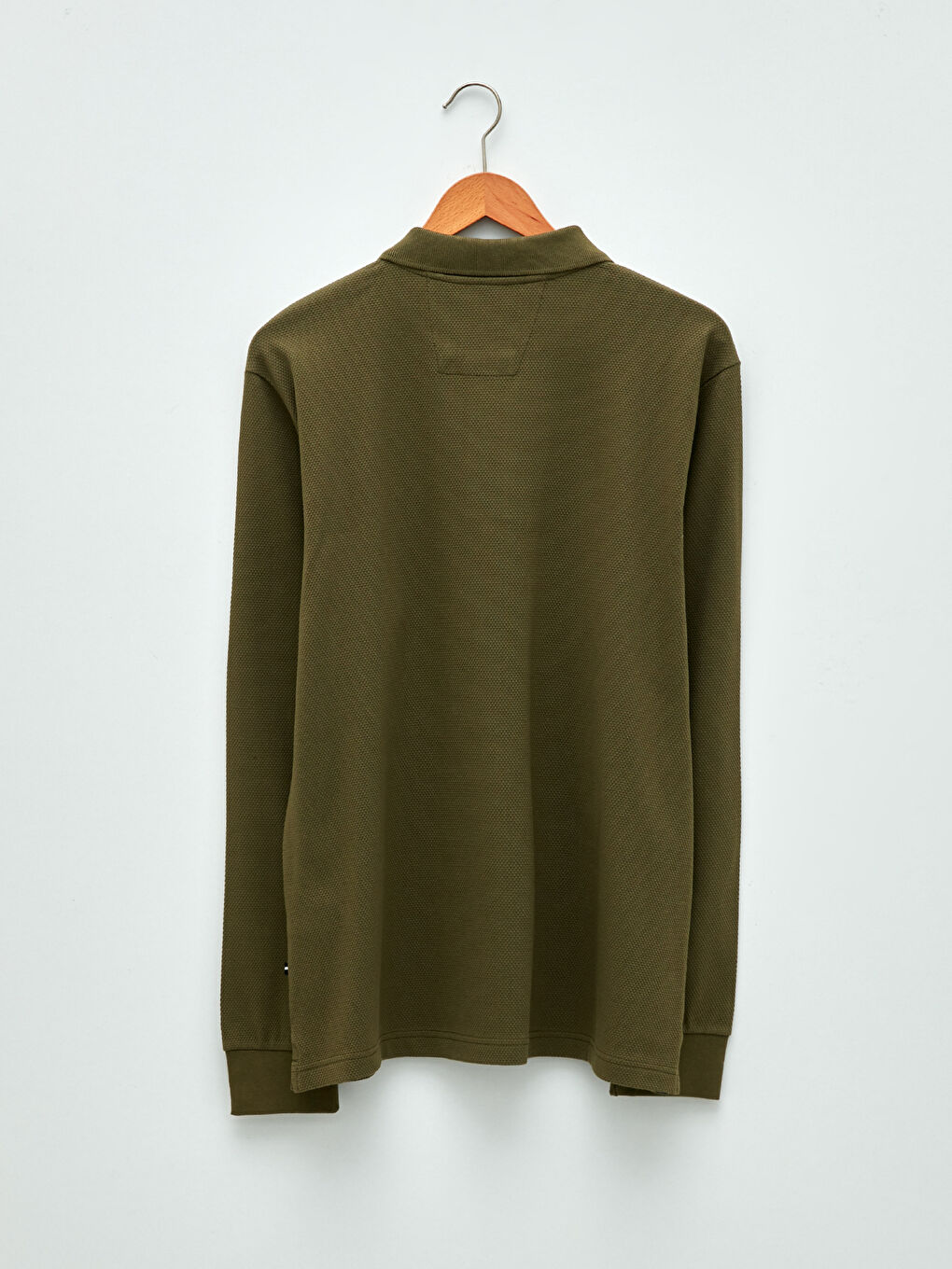 Polo Neck Long Sleeve Men's Sweatshirt-6