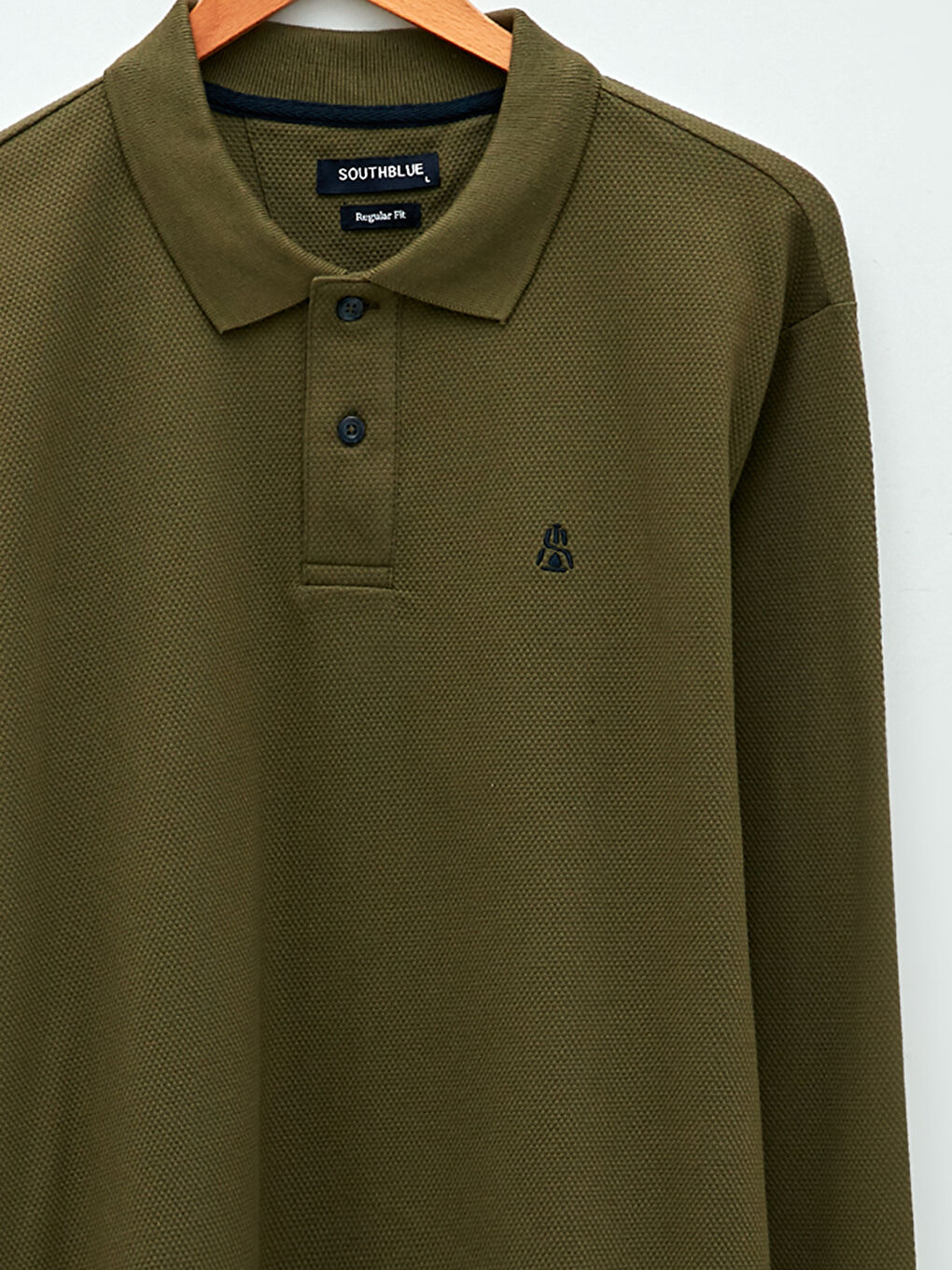 Polo Neck Long Sleeve Men's Sweatshirt-7