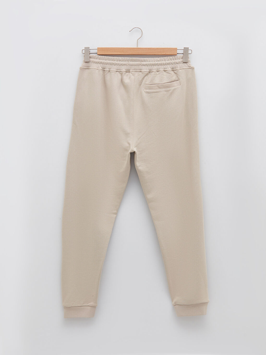 Bej Standart Kalıp Erkek Eşofman Altı-6