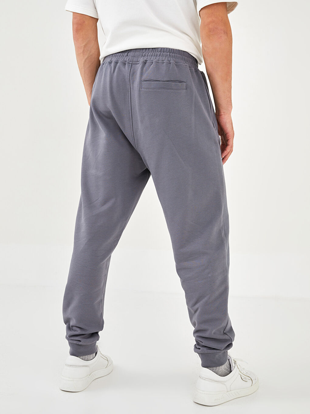 Gri Standart Kalıp Erkek Eşofman Altı-5