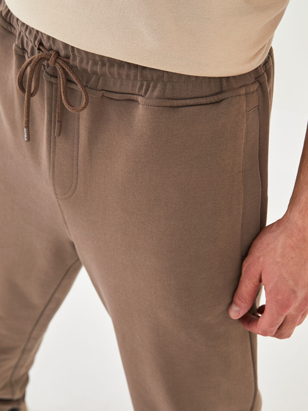 Kahverengi Standart Kalıp Erkek Eşofman Altı-3