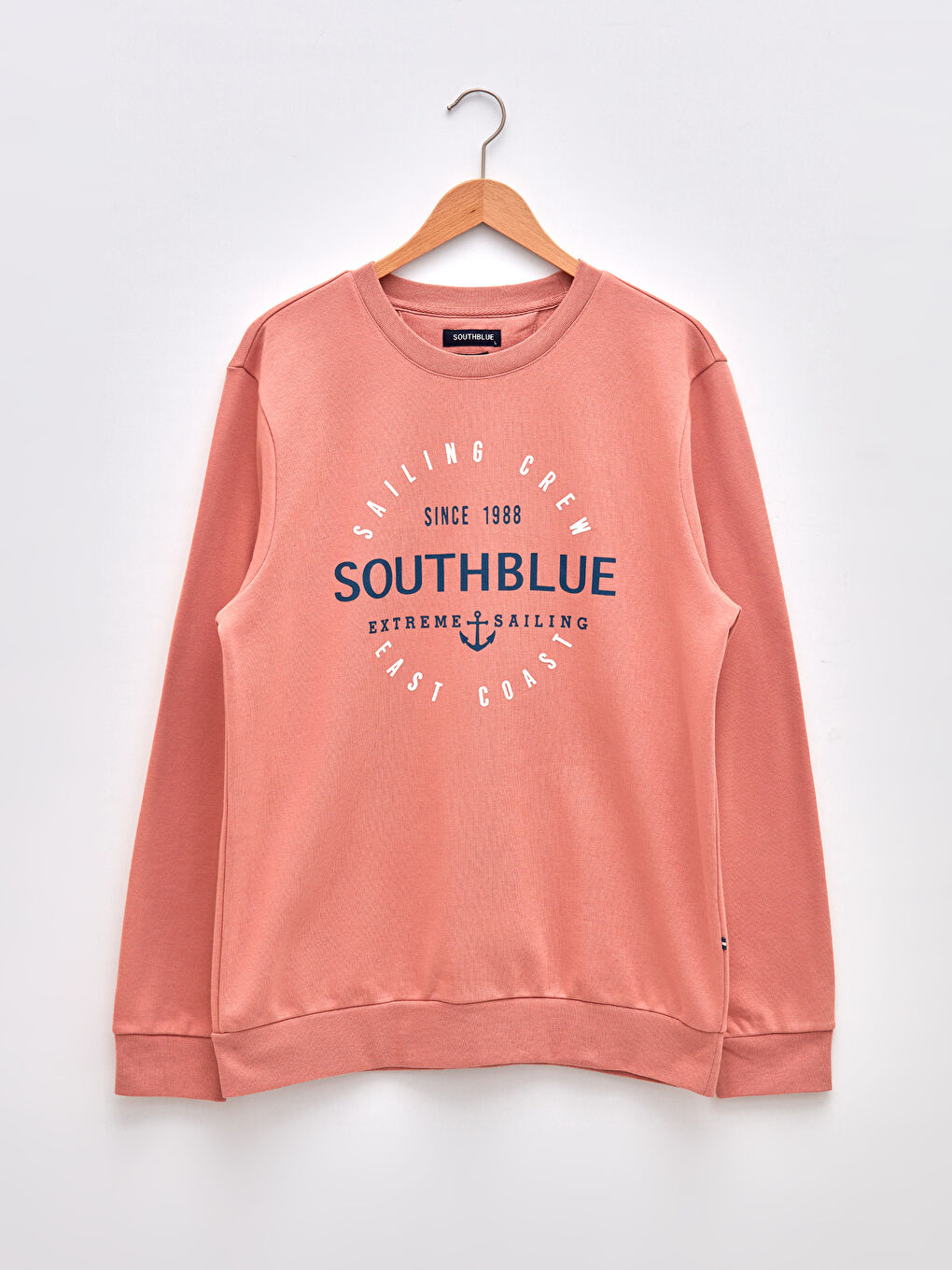 SOUTHBLUE Mat Pembe Uzun Kollu Baskılı Erkek Hoodie - 4