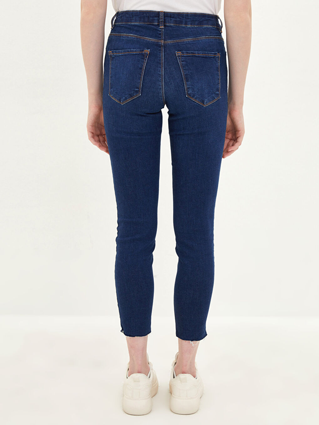 Normal Waist Mercury Skinny Fit Women's Rodeo Jean Trousers with Pocket Detail-4