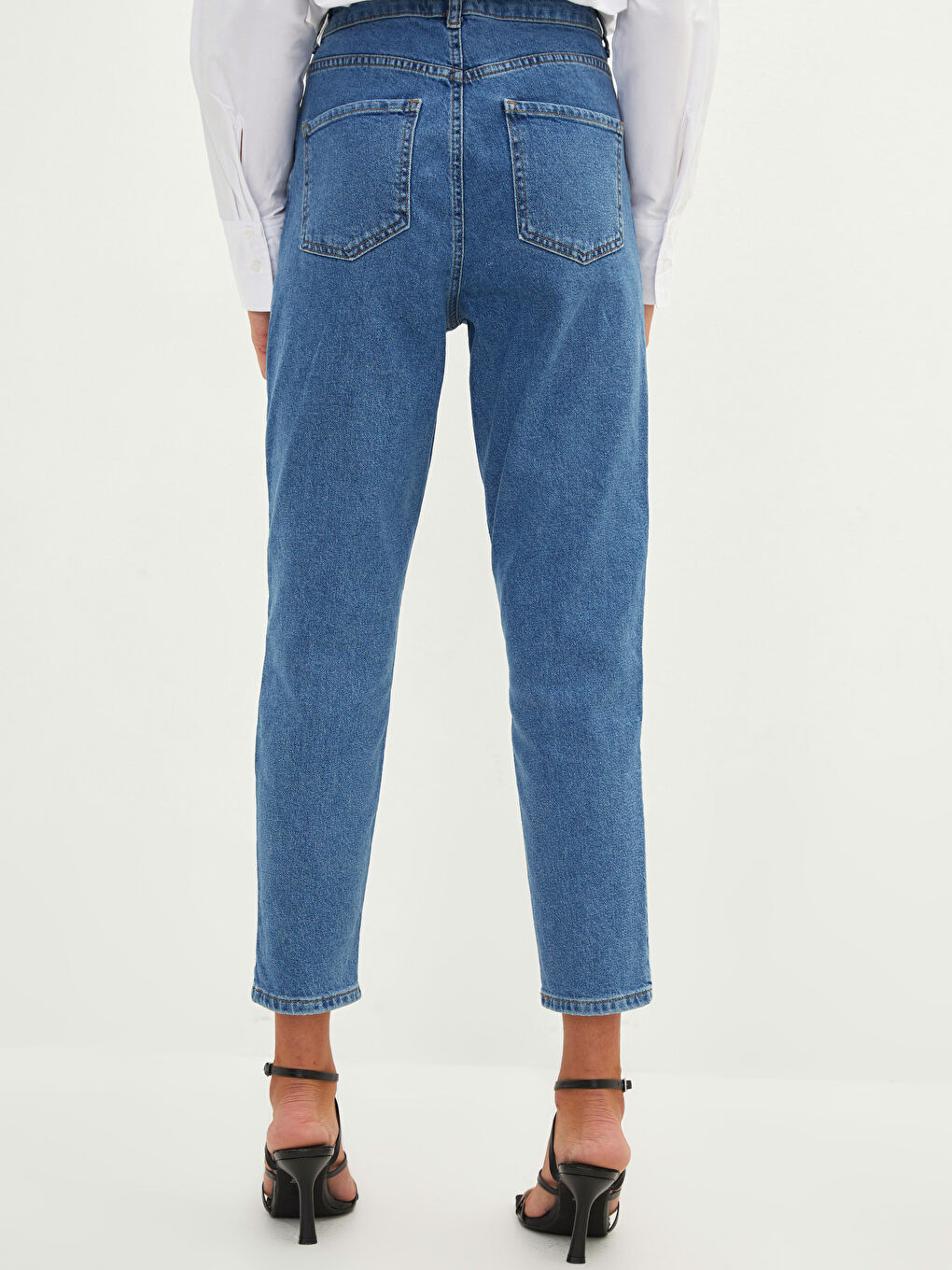 LCW Vision Standart Fit Cep Detaylı Kadın Rodeo Jean Pantolon -W1HK29Z8-507
