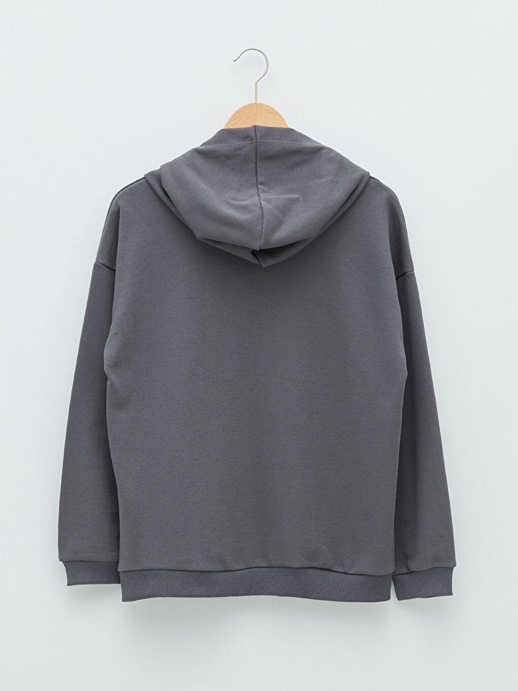 سويت شيرت مطبوع بكم طويل بكابوش للسيدات-6