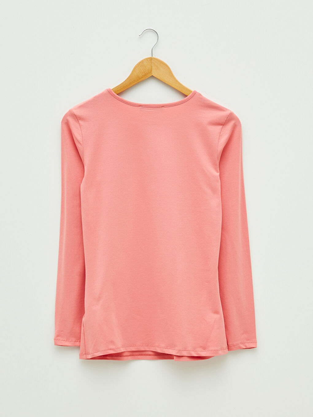 Crew Neck Printed Long Sleeve Maternity T-shirt-6