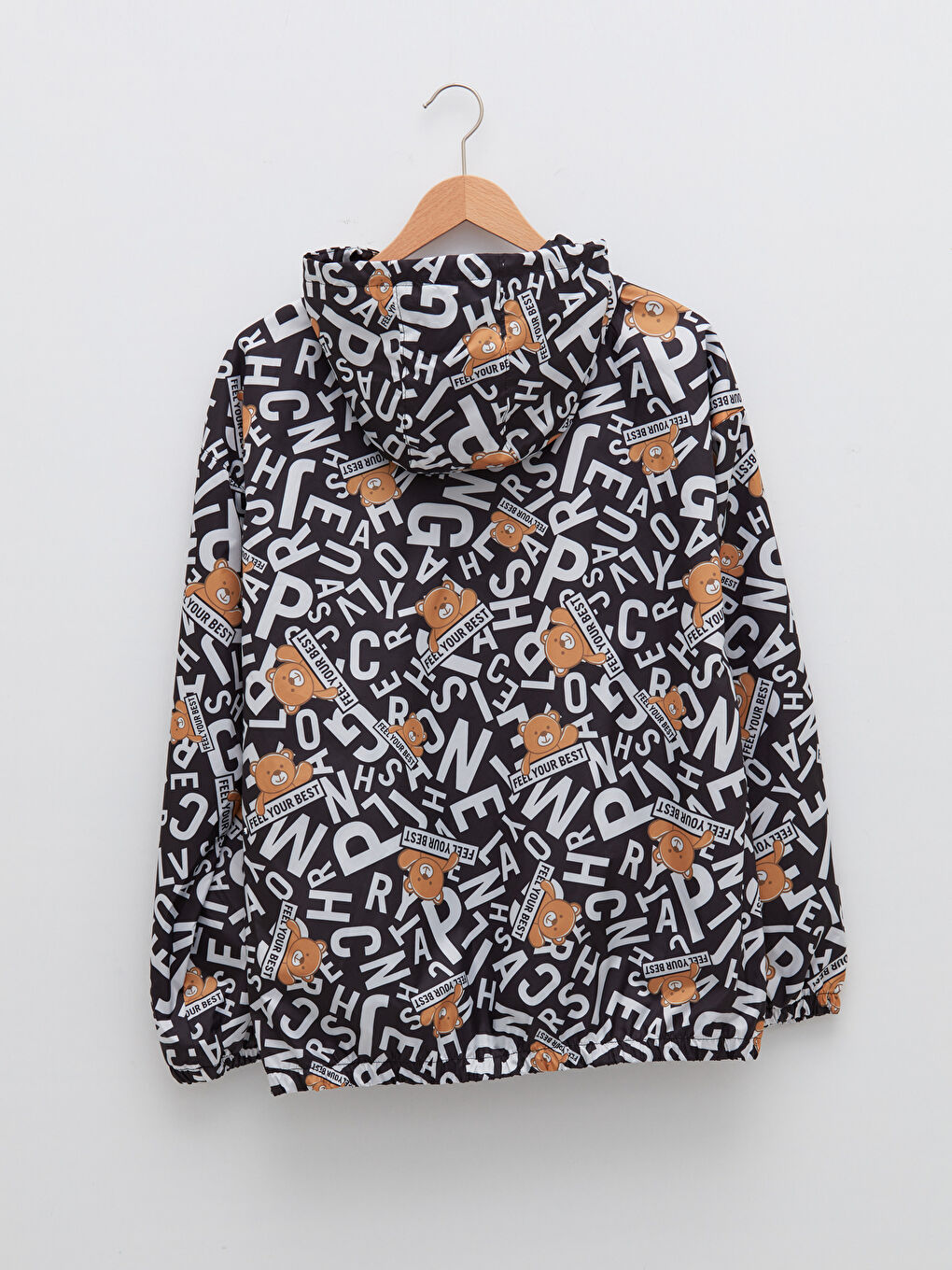 LCW Vision Hooded Printed Long Sleeve Pocket Detailed Women's Raincoat -W1HK99Z8-LQJ