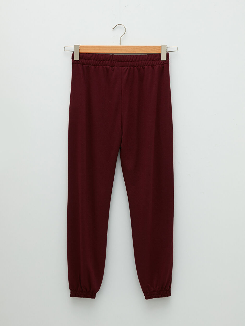 LCW Modest Bordo Kadın Beli Lastikli Düz Jogger Eşofman Altı - 6