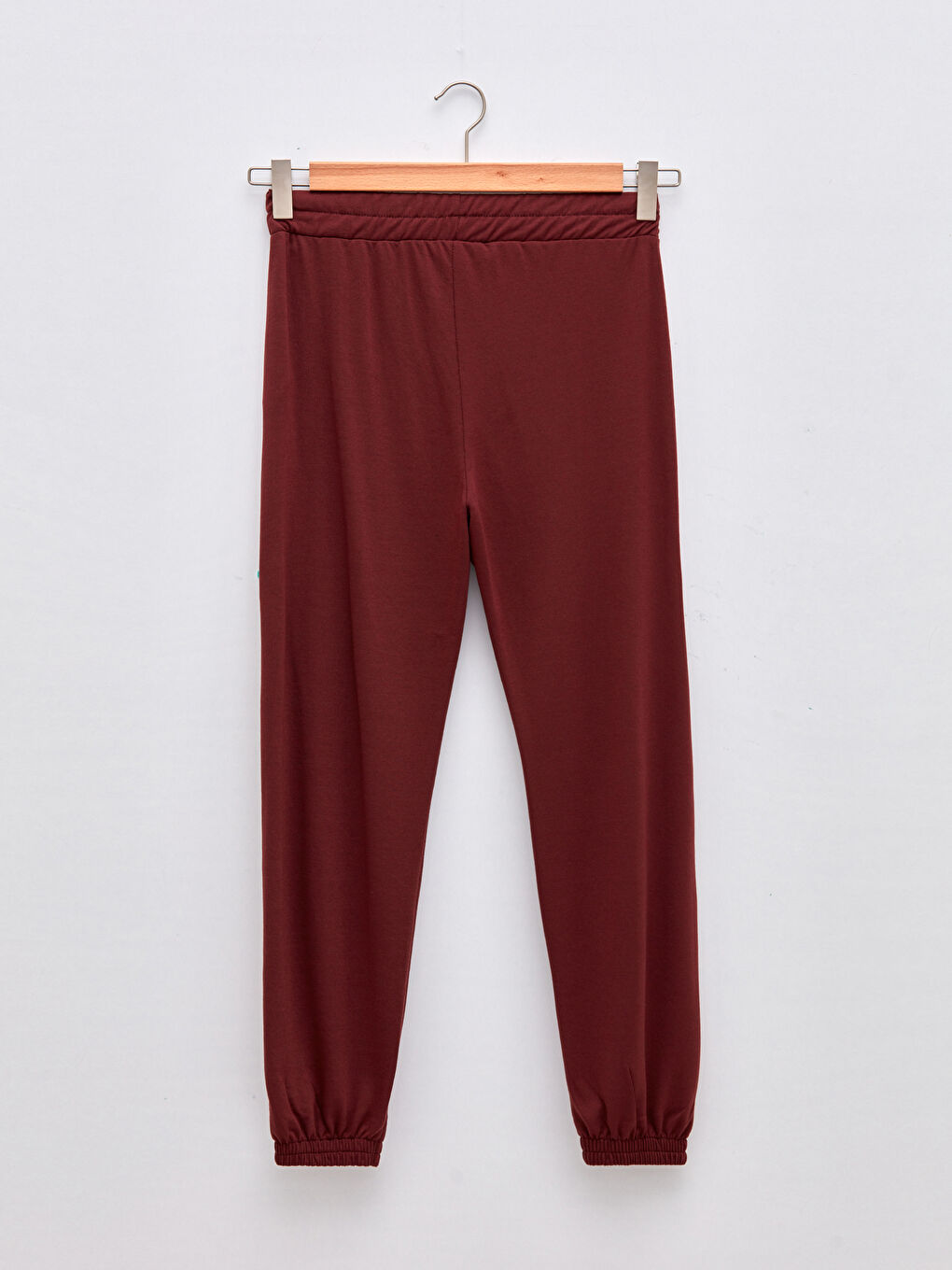 Women's Elasticated Waist Plain Jogger Sweatpants-5