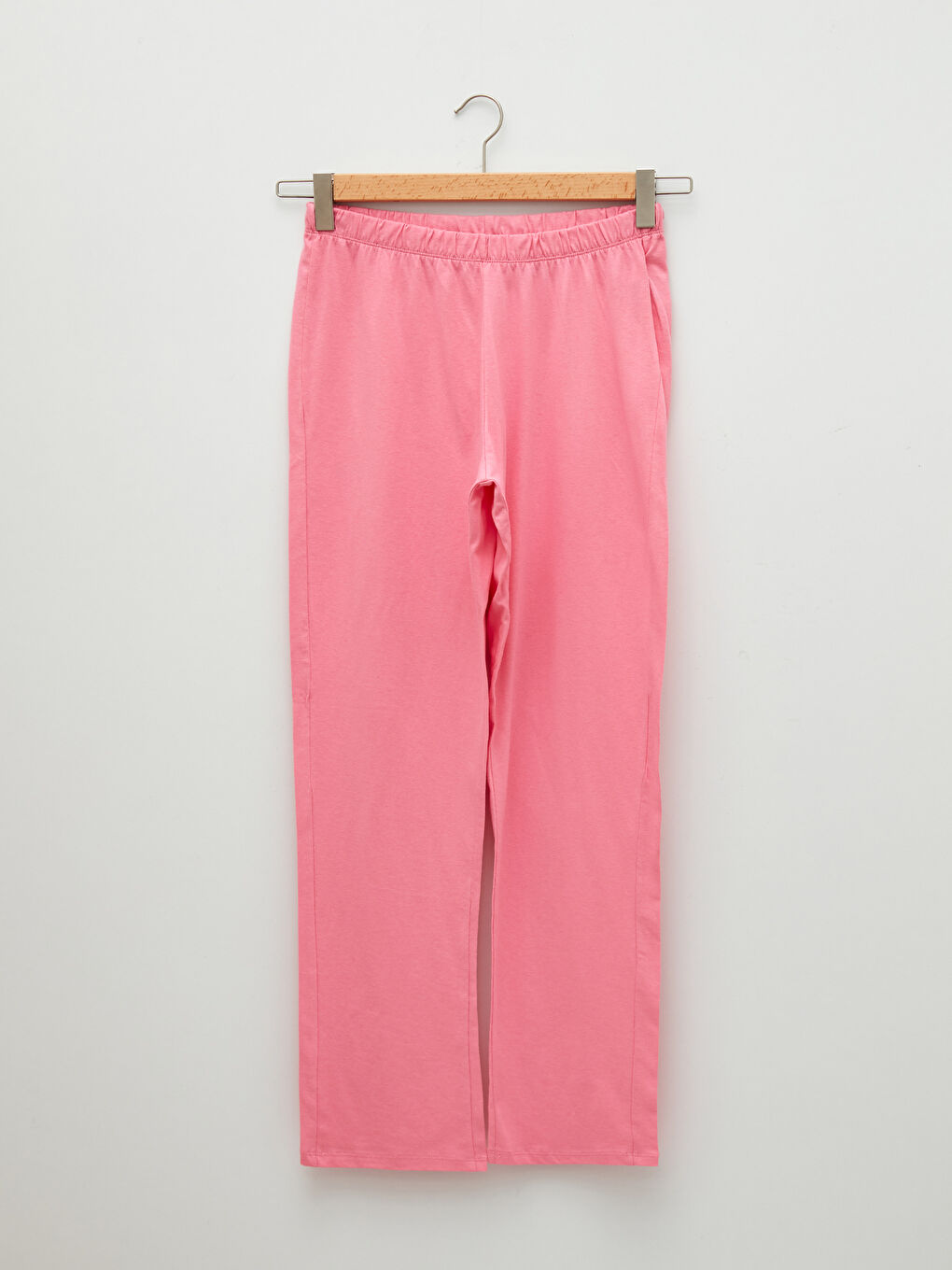 Rundhalsausschnitt Bedrucktes Langarm Baumwolle Damen-Pyjama-Set-7