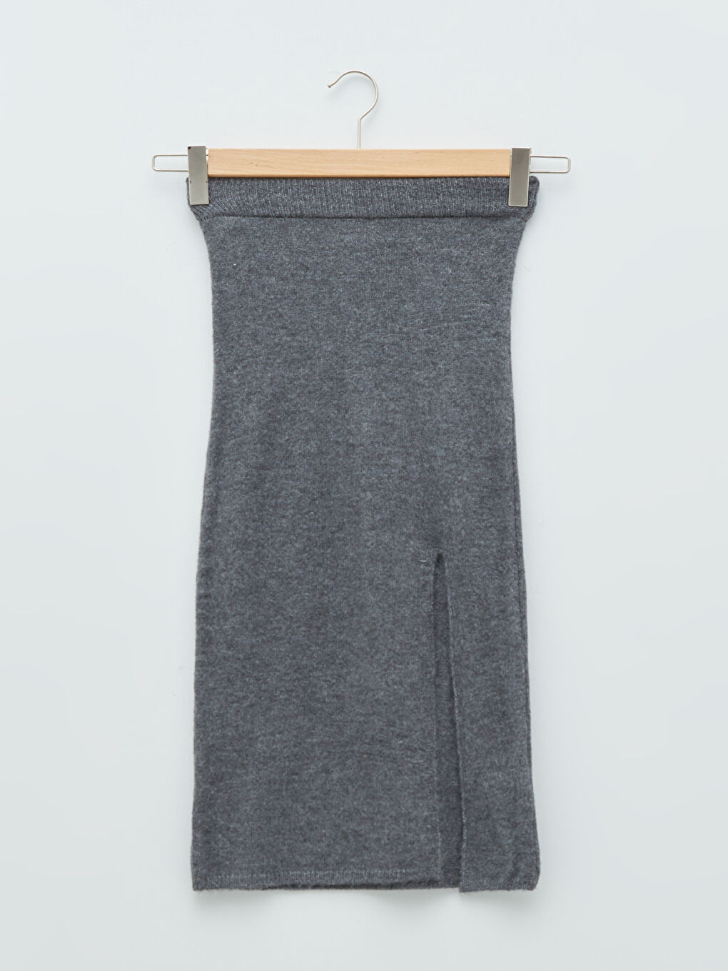 XSIDE Women's Knitwear Skirt With Elastic Waist Straight Slit Detail -W1HL69Z8-QBT