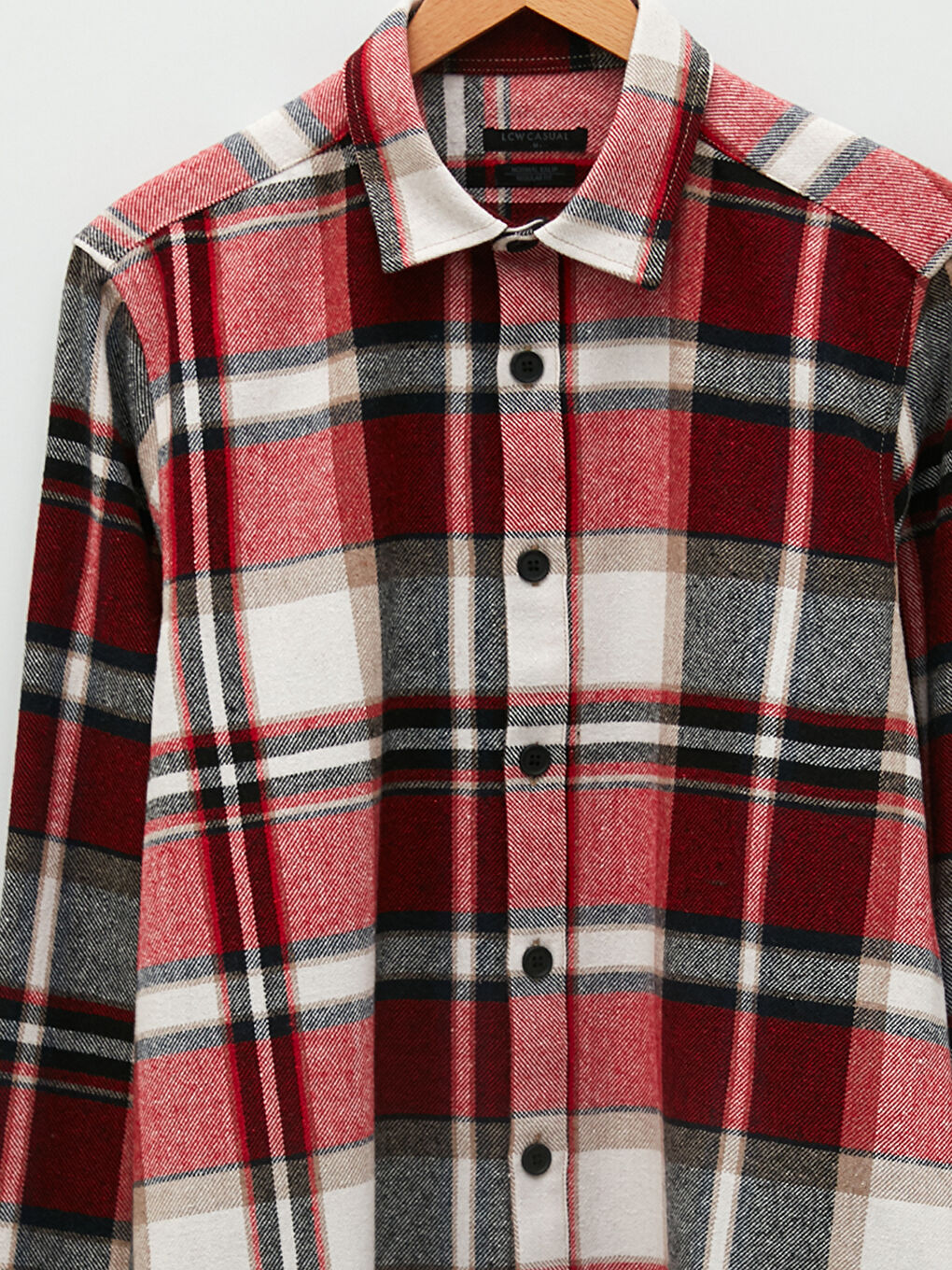Regular Fit Long Sleeve Plaid Men's Flannel Shirt Jacket-7