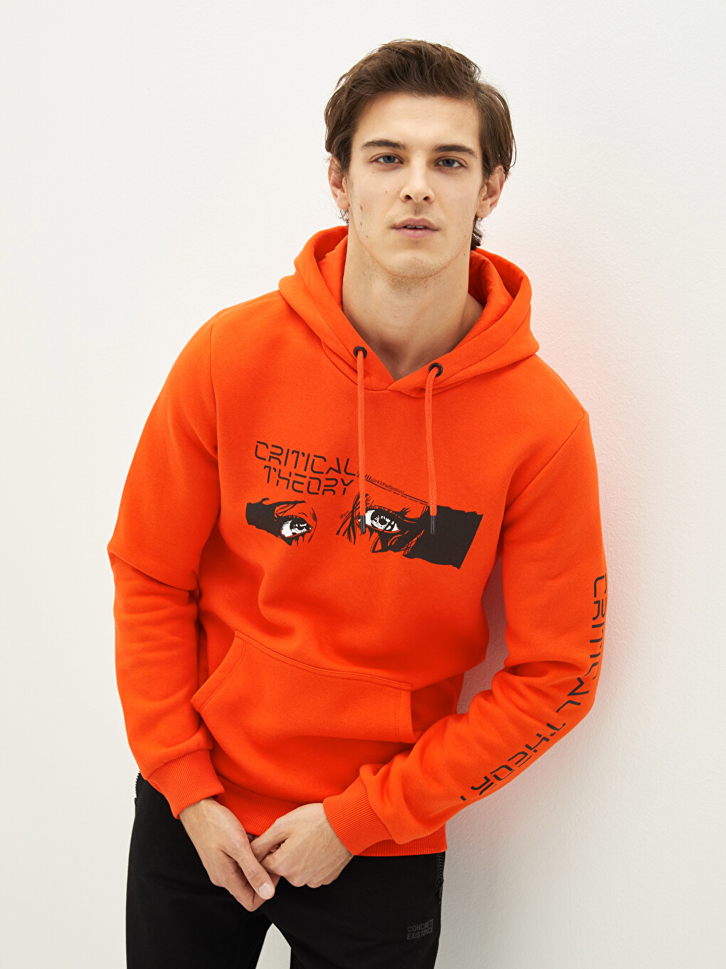 XSIDE Long Sleeve Printed Men's Thick Hoodie - W1HL84Z8-SAU | LC