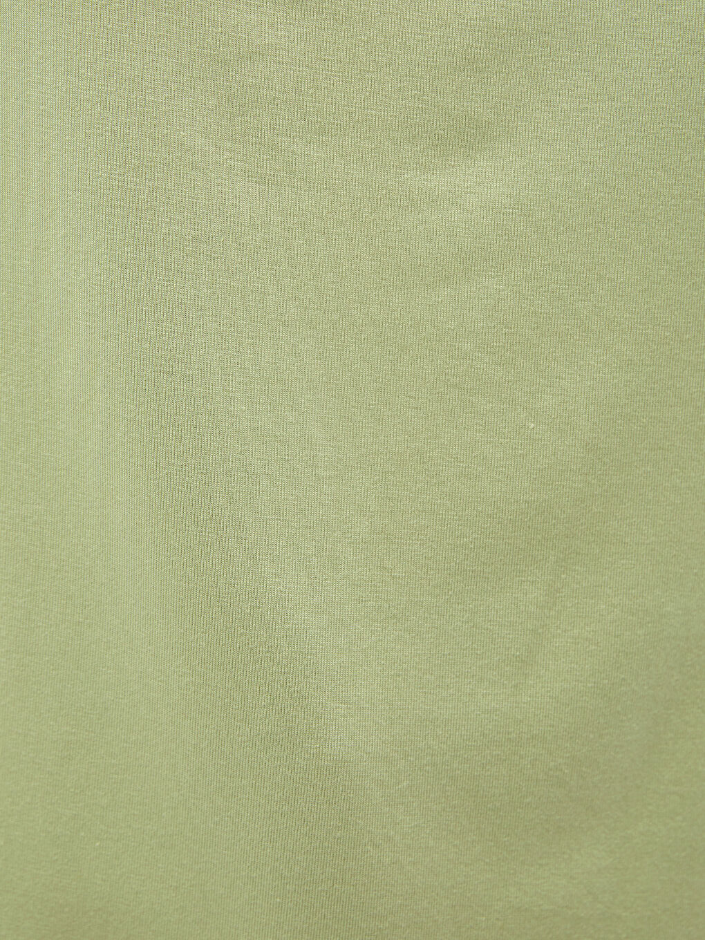 Yeşil Bisiklet Yaka Düz Kısa Kollu Kadın Tişört-2