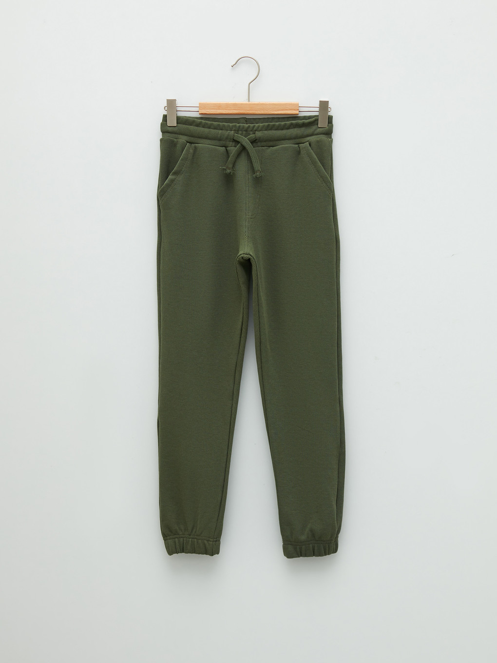 Yeşil Beli Lastikli Basic Erkek Çocuk Jogger Eşofman Altı
