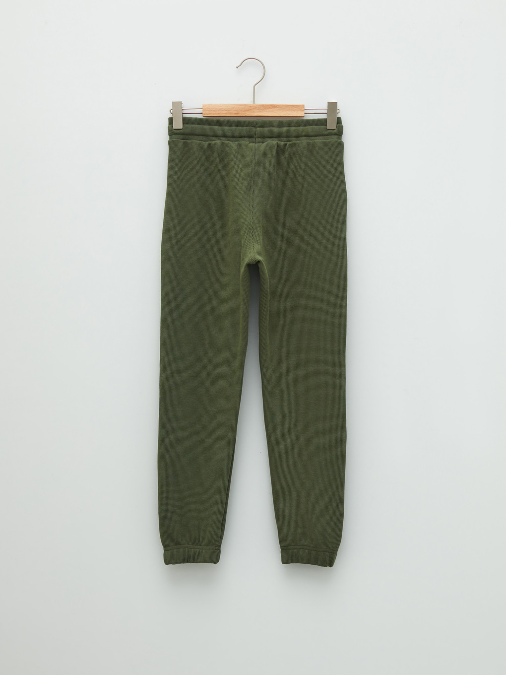 Yeşil Beli Lastikli Basic Erkek Çocuk Jogger Eşofman Altı-1