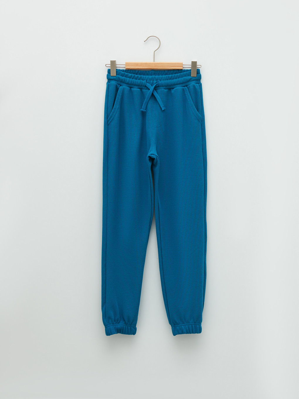 Mavi Beli Lastikli Basic Erkek Çocuk Jogger Eşofman Altı
