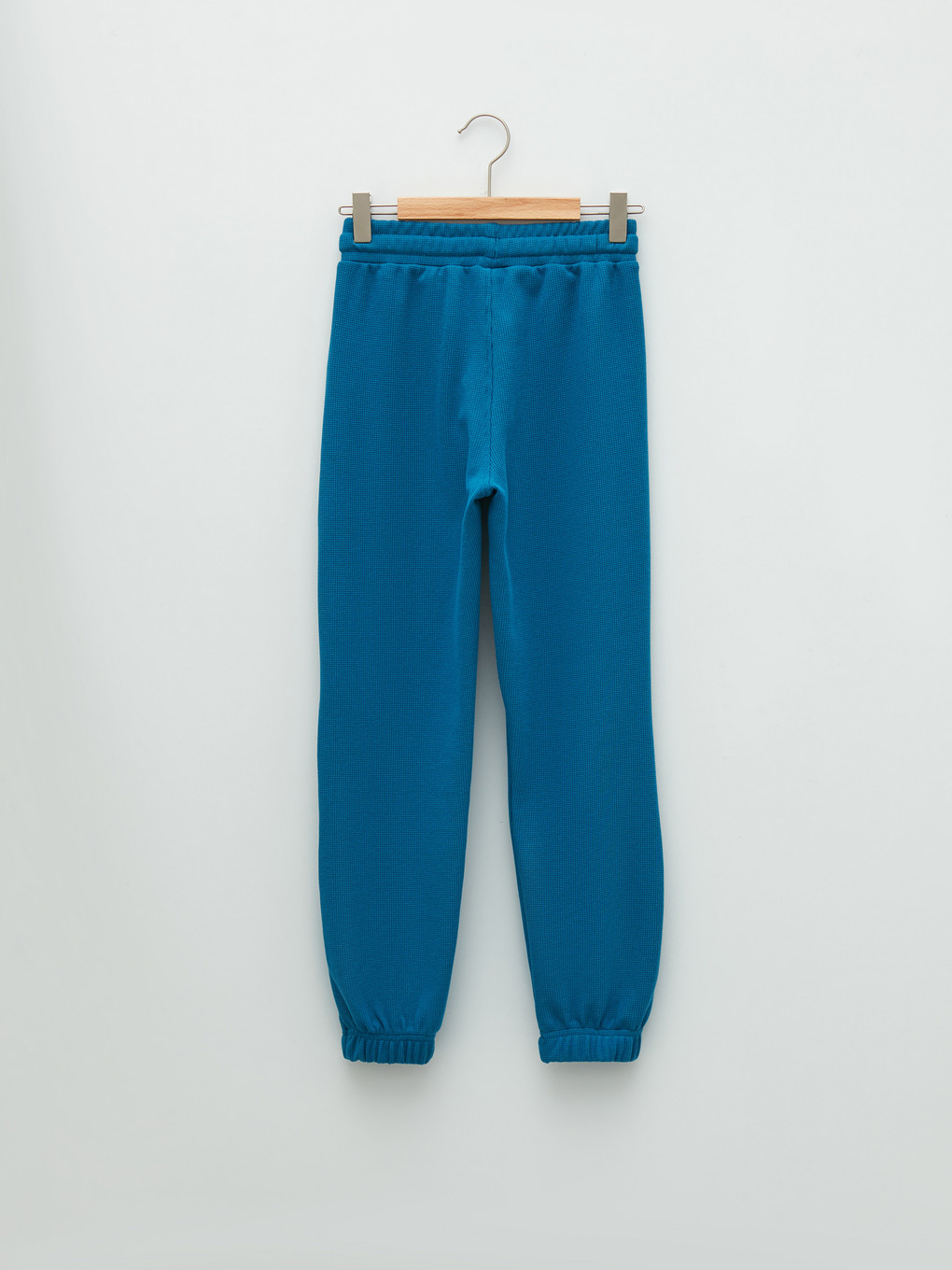 Mavi Beli Lastikli Basic Erkek Çocuk Jogger Eşofman Altı-1