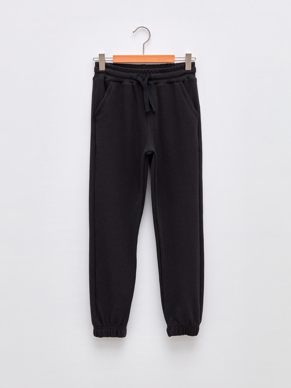 Antrasit Beli Lastikli Basic Erkek Çocuk Jogger Eşofman Altı
