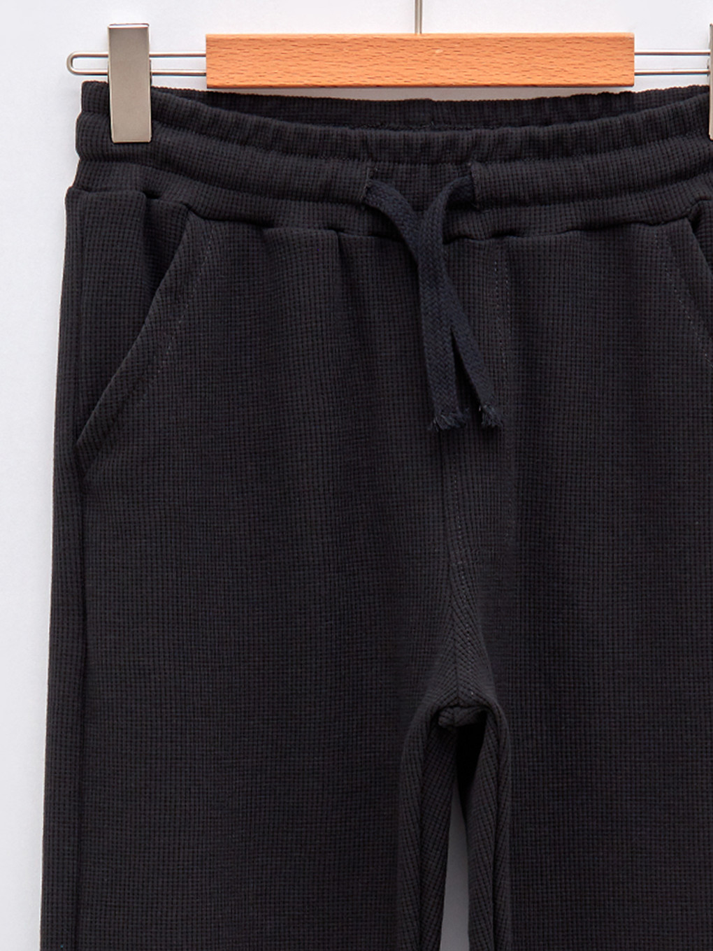 Antrasit Beli Lastikli Basic Erkek Çocuk Jogger Eşofman Altı-2
