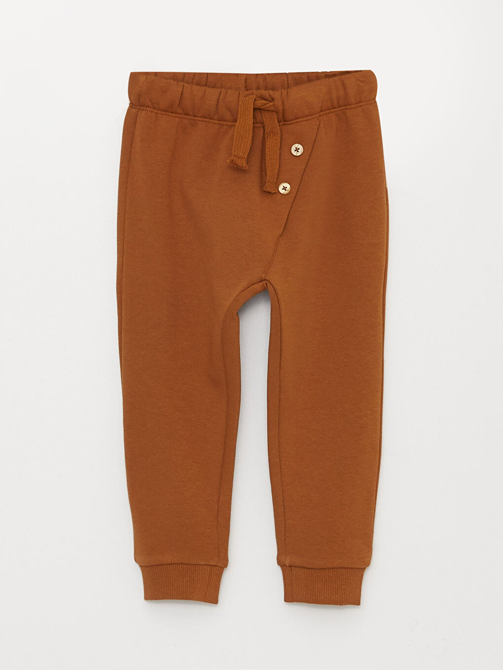 بنطلون رياضي بخصر مرن سادة - اولاد رضع - مجموعة من قطعتين-4