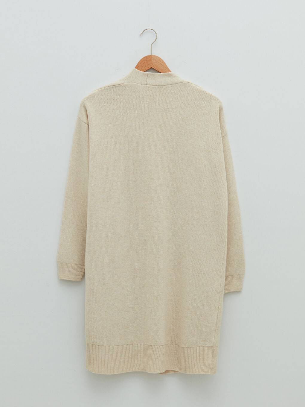 Shawl Collar Plain Long Sleeve Women's Knitwear Cardigan-6