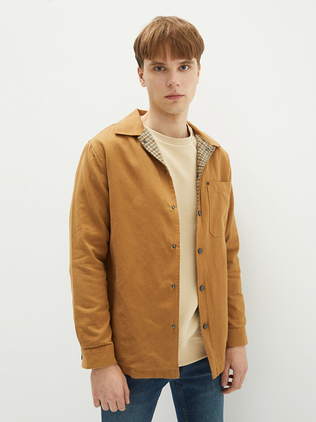 Chemise Oxford Oversize à Manches Longues pour Hommes