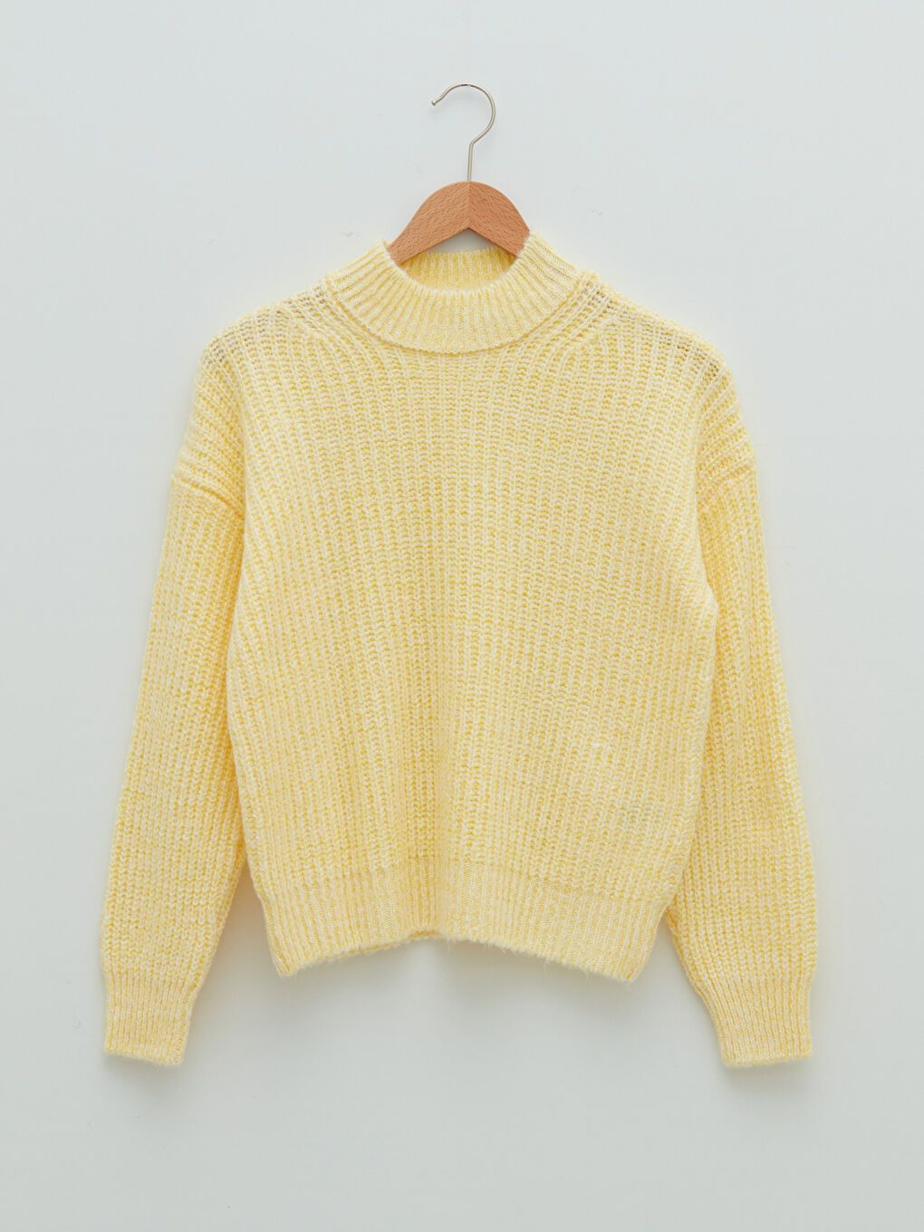 Свитер из трикотажа с полуводолазкой для женщин-5