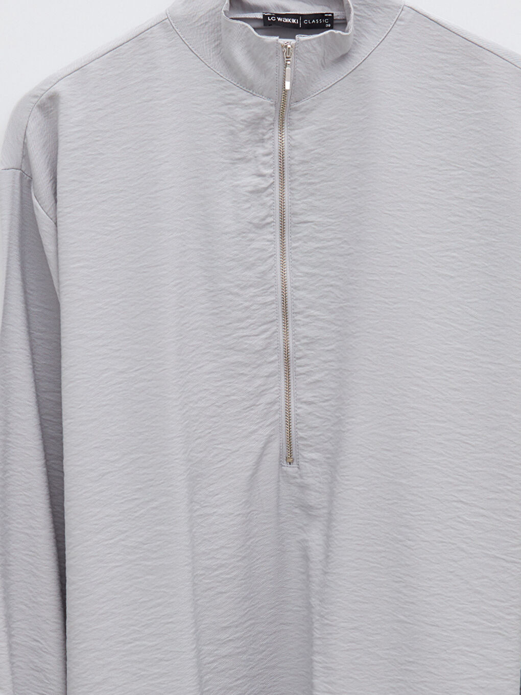 LCWAIKIKI Classic Trichterkragen Schlichte Langarm Tunika für Damen -W1HN01Z8-G7J