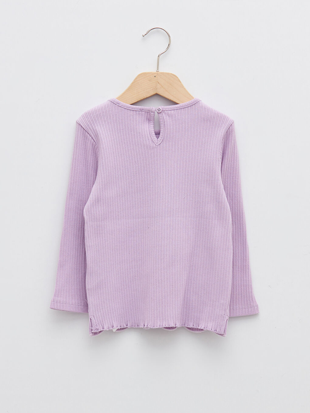 Rundhalsausschnitt Langarm Bedrucktes Baby Mädchen T-Shirt-1