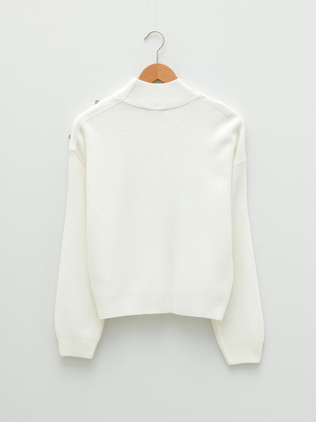 Свитер из трикотажа с полуводолазкой для женщин-6