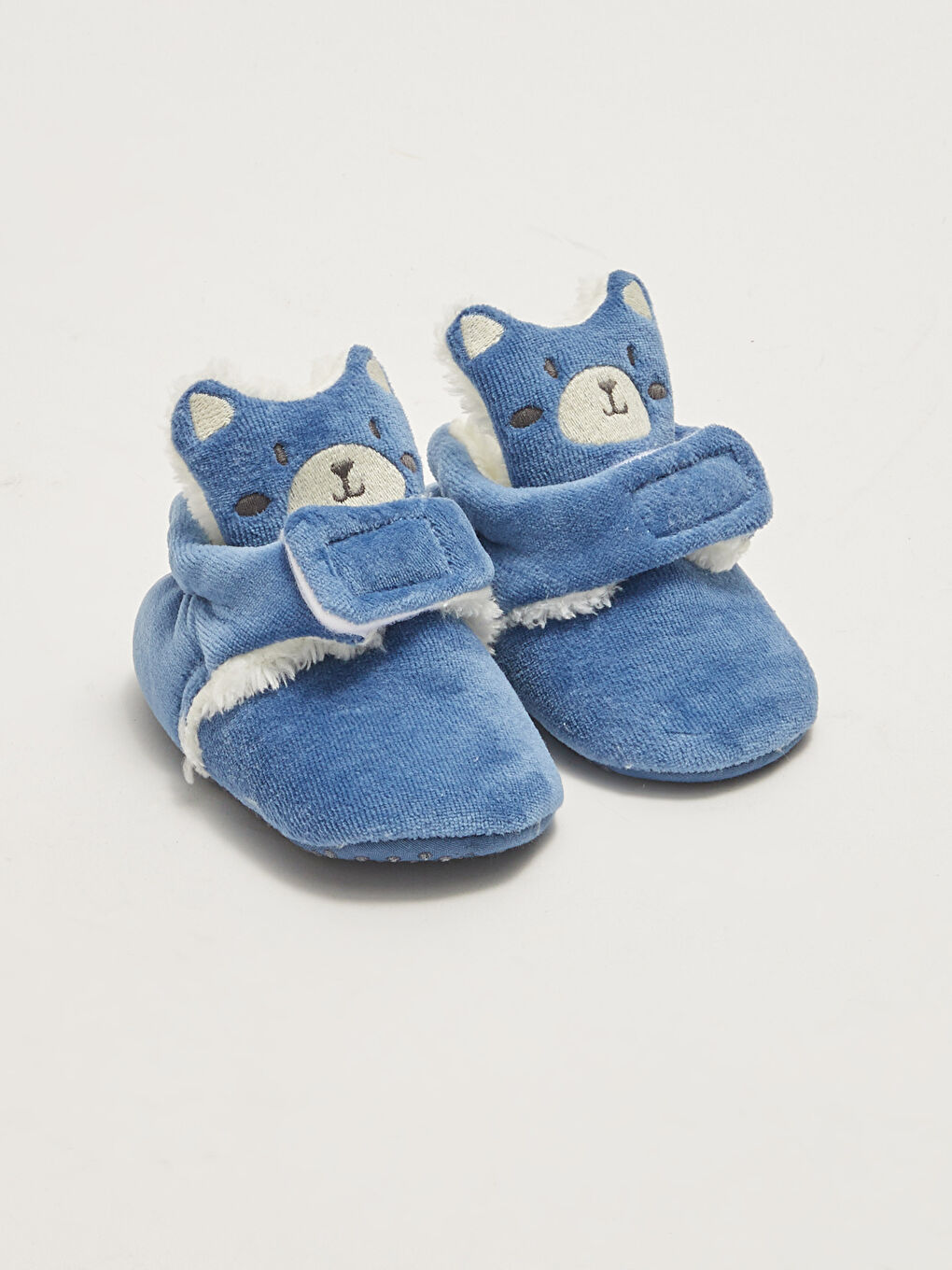 İndigo Nakış Detaylı Cırt Cırtlı Yürüme Öncesi Erkek Bebek Ayakkabı