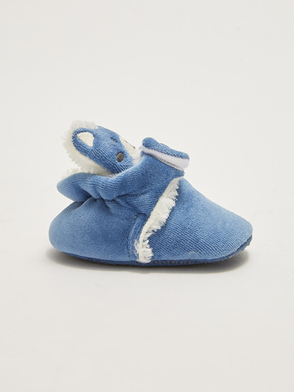 İndigo Nakış Detaylı Cırt Cırtlı Yürüme Öncesi Erkek Bebek Ayakkabı-1
